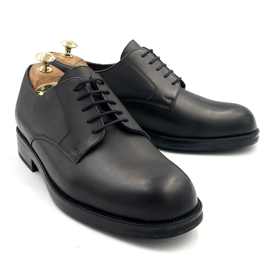 《未使用品》KLEMAN クレマン プレーン ポストマン シューズ レザー 黒系