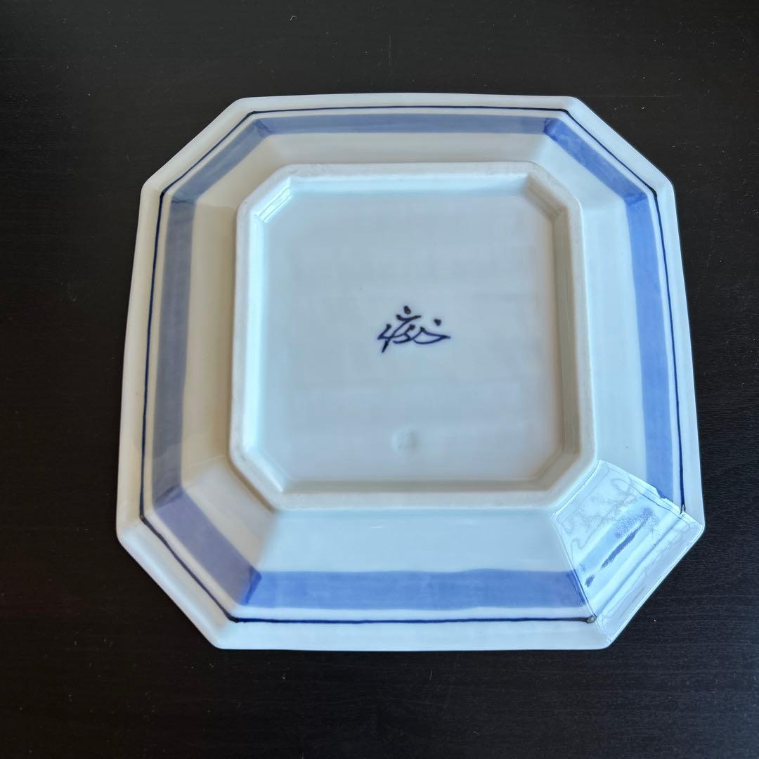 澤田痴陶人 染付松絵文八角皿 - メルカリ