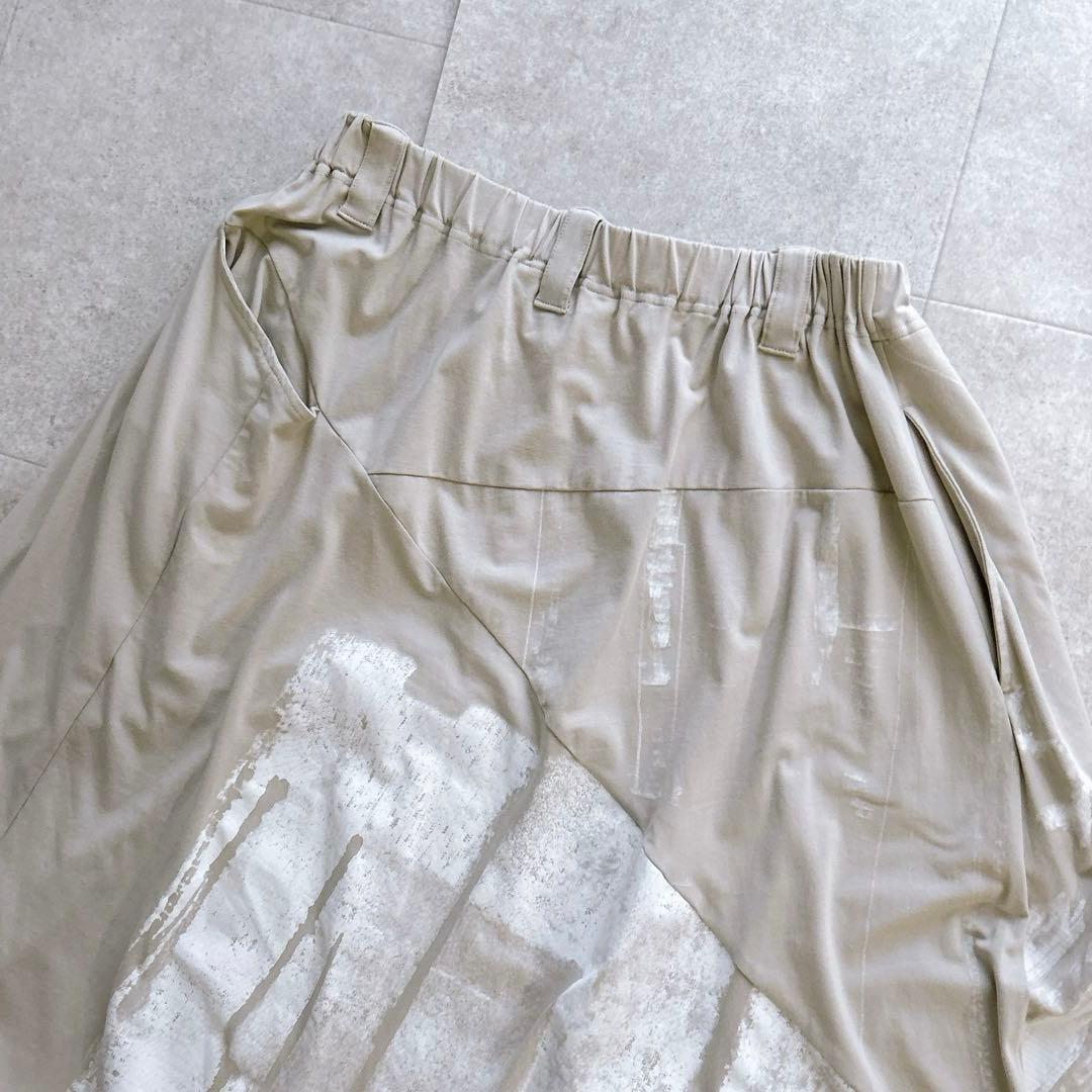 極美品✨萌 モユル サルエルパンツ アート柄 バルーン イージーパンツ ワイド