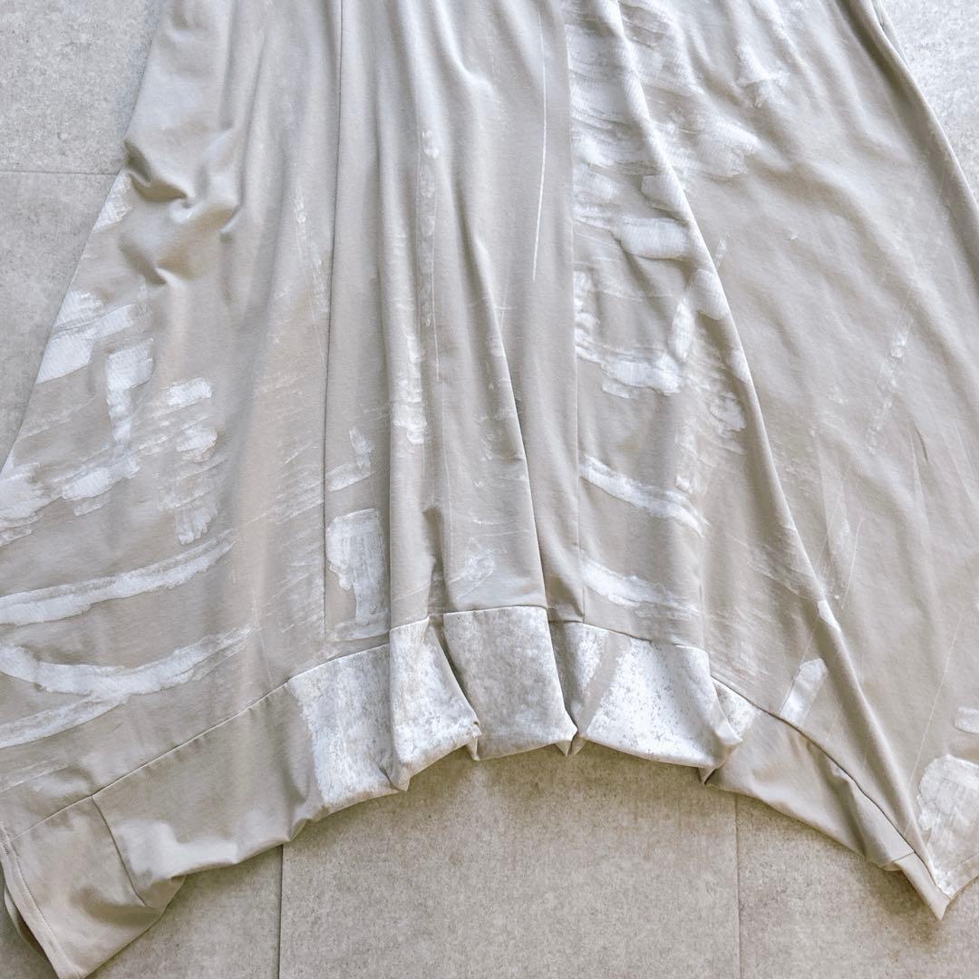 極美品✨萌 モユル サルエルパンツ アート柄 バルーン イージーパンツ ワイド