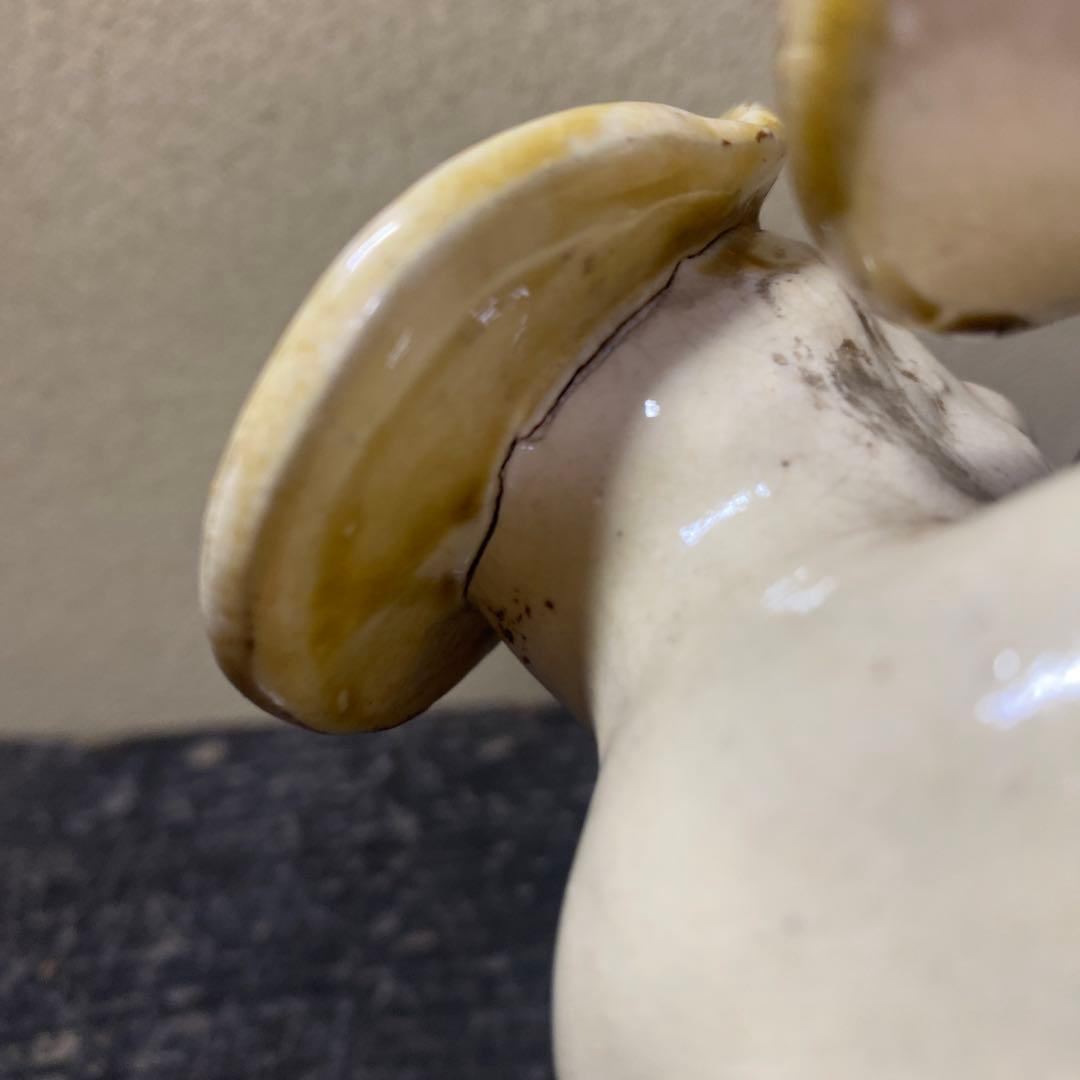 中国古玩変形人物花生14cm9cm6cm