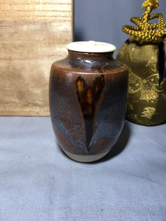 【茶道具】瀬戸肩衝茶入 茶入138