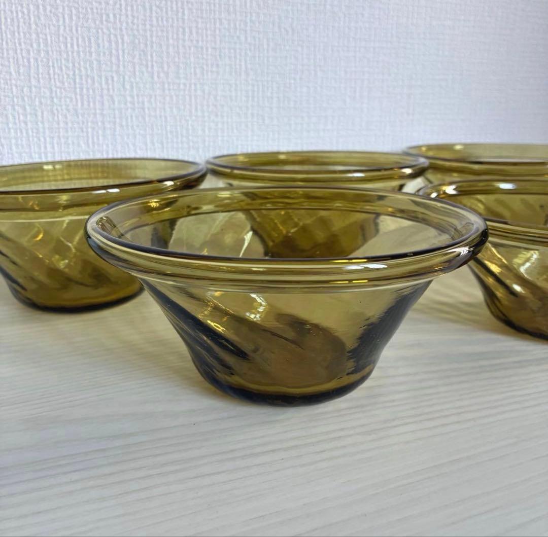 ミ*ん様 【倉敷ガラス】小谷眞三 黄色大鉢 5点セット - メルカリ