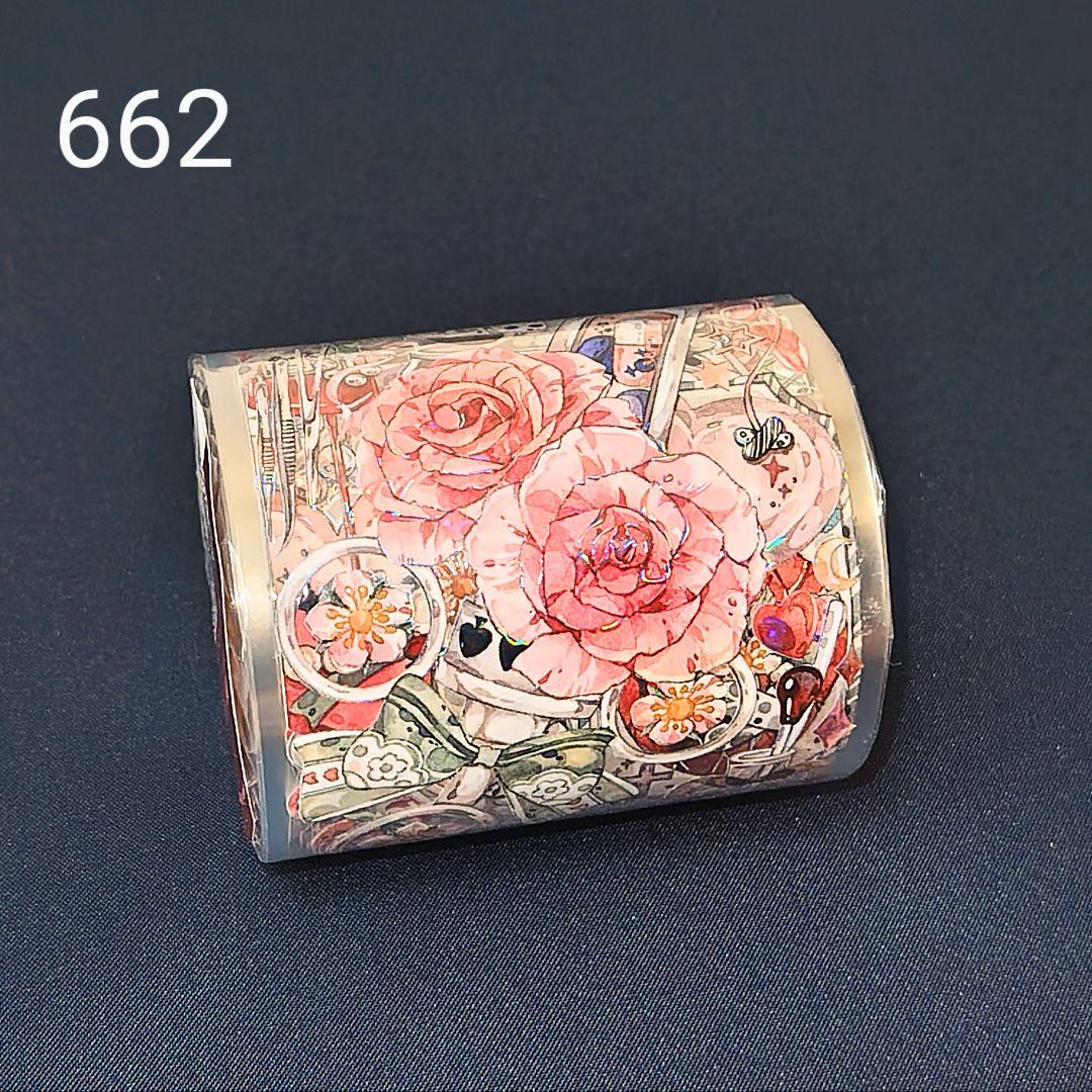 ☆ハシビ口コウ☆様♡中古海外マステ 巻き売り PET 貝殻光 人物マステ