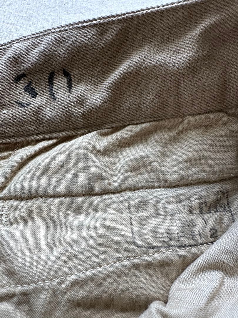 フランス軍 M52 チノパンツ 希少サイズ 実物 ヴィンテージの通販はau