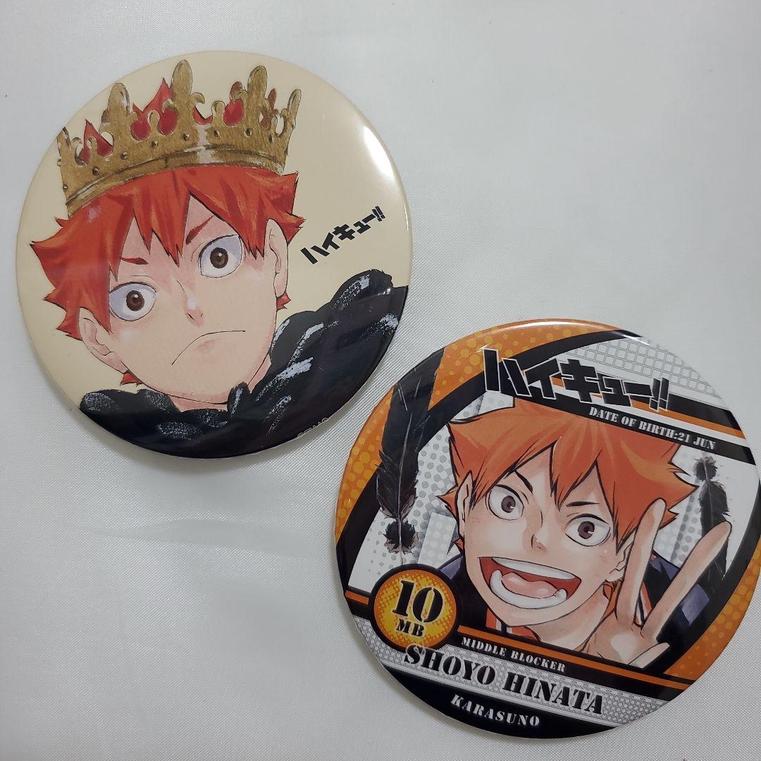 ハイキュー!! 日向翔陽 缶バッジ 2個セット ハイキュー!!×WEGO 日向翔