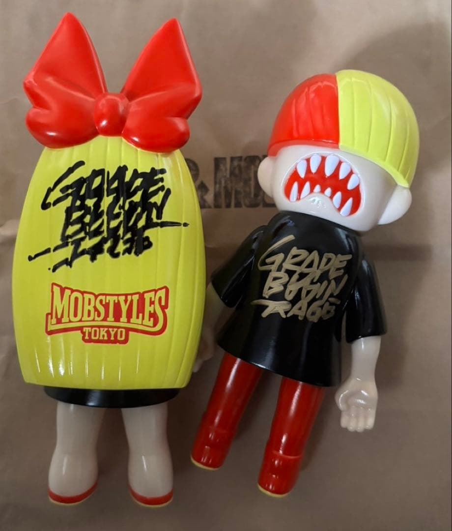 Grape Brain ＆Mosh MVG 限定 にぎるちゃん のりくん ソフビ にぎるちゃん ノリくん grapebrain collectedcon ソフビ にぎるちゃん