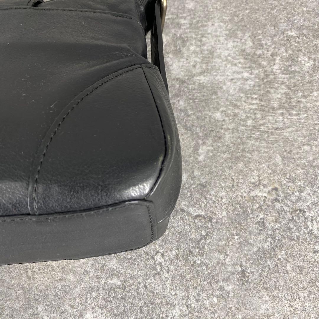 バッグ y2k Chloe leather one-shoulder bag black