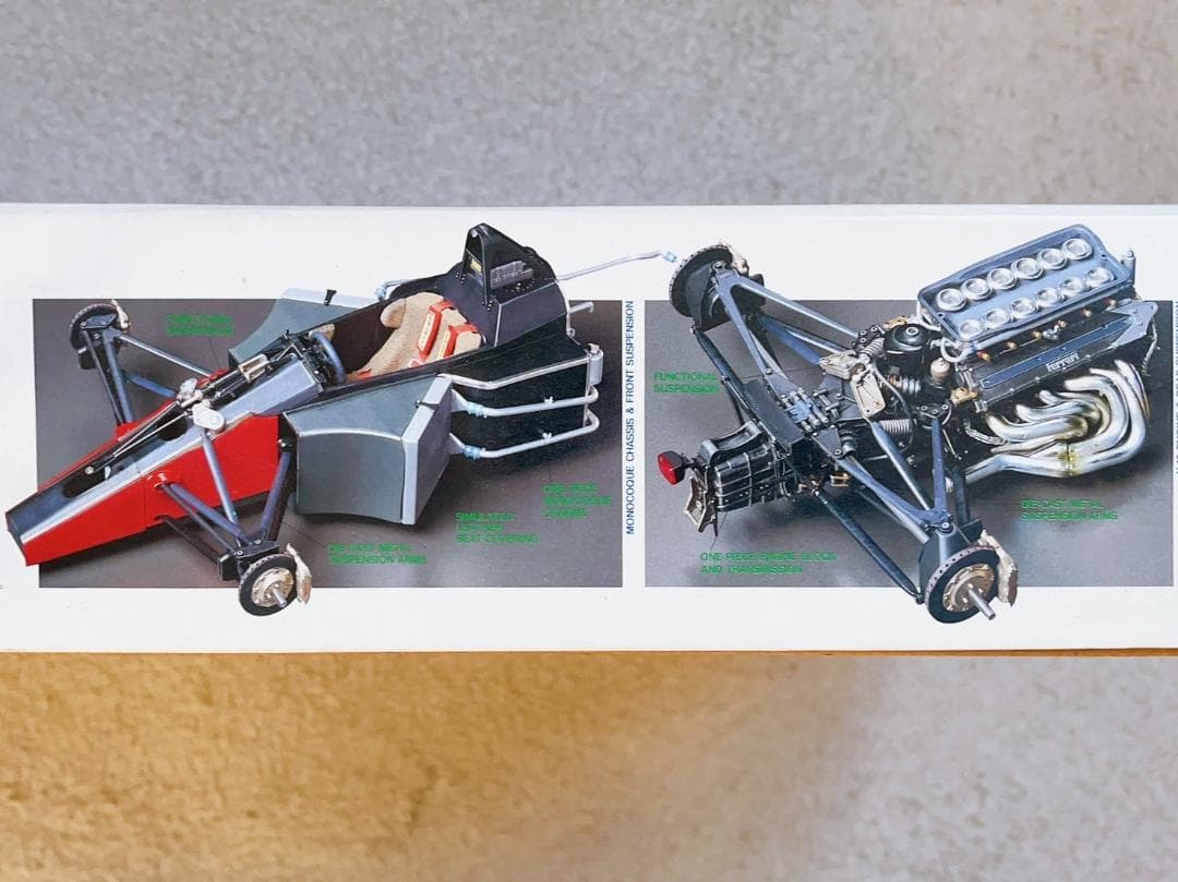 当時モノ 絶版 タミヤ 1/12 フェラーリ641/2 未組立品 w/マールボロ