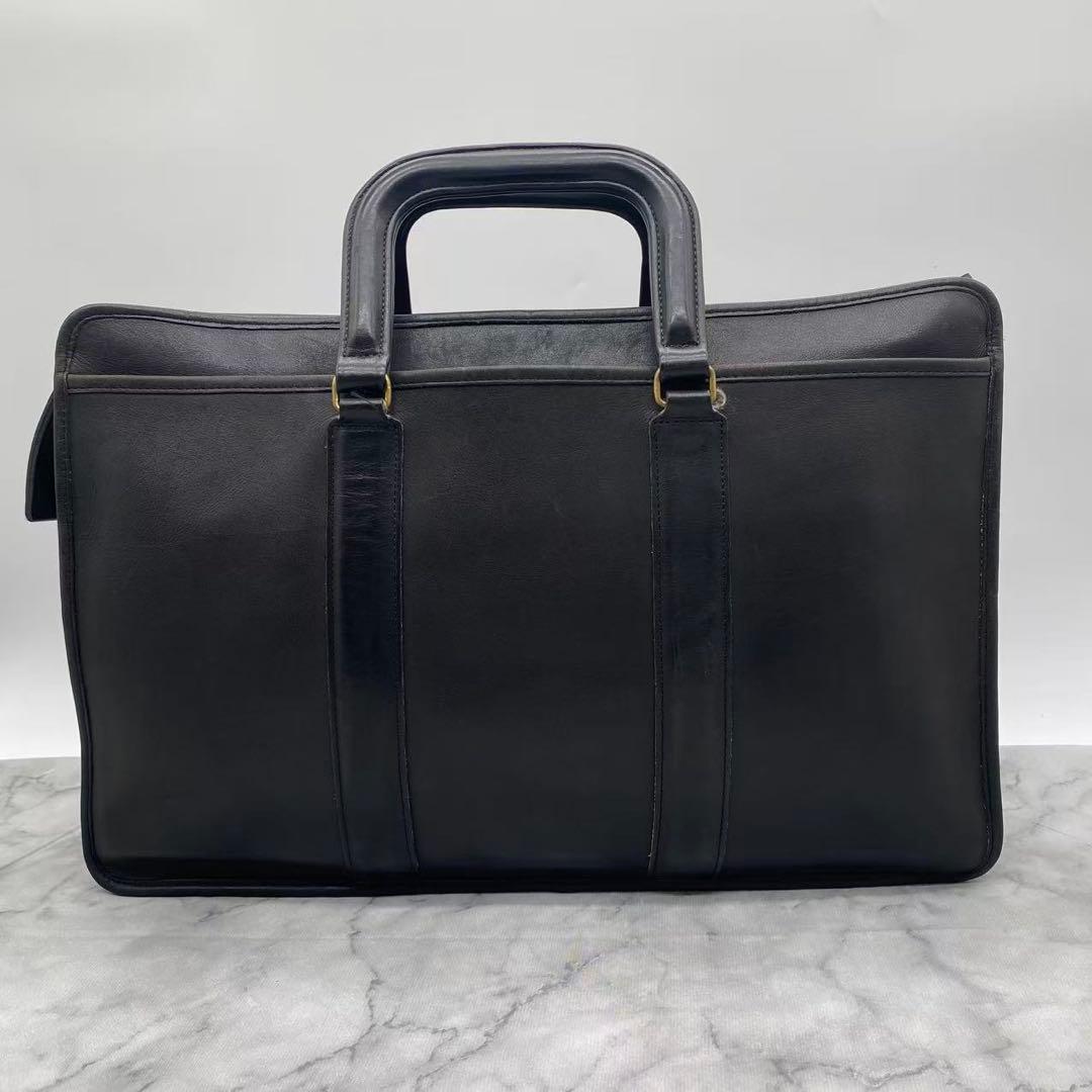 コーチ　オールドコーチ　ビジネスバッグ　レザー　ブラック　301