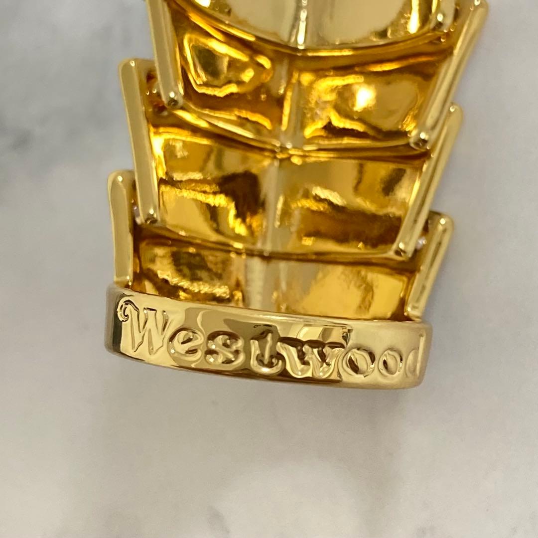Vivienne Westwood｜ARTEMISリング　ゴールド×ホワイト