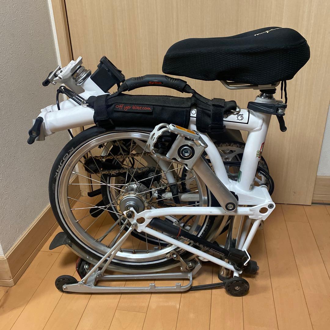 BROMPTON S6R ホワイト プロンプトンの折りたたみ自転車