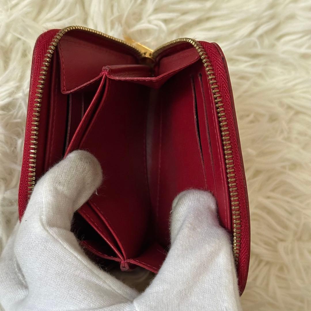 ✨️美品✨️ ルイヴィトン ヴェルニ モノグラム ケース 光沢 レザー 赤