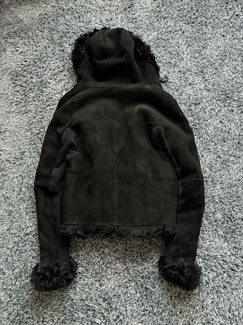 LGB fur シープレザーパーカー リバーシブル