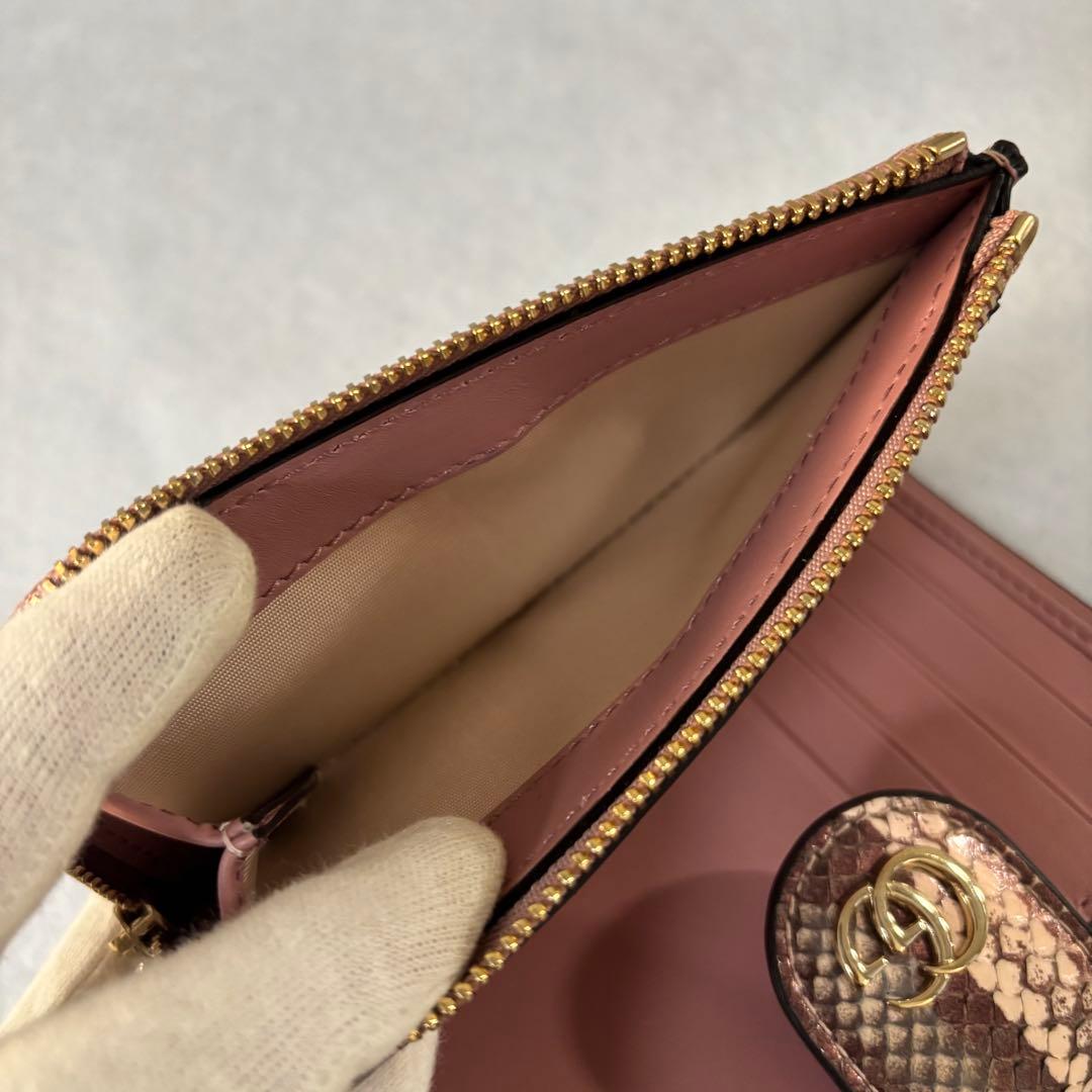 ［未使用］グッチ　パイソン　バンブー　ミディアムウォレット　739498