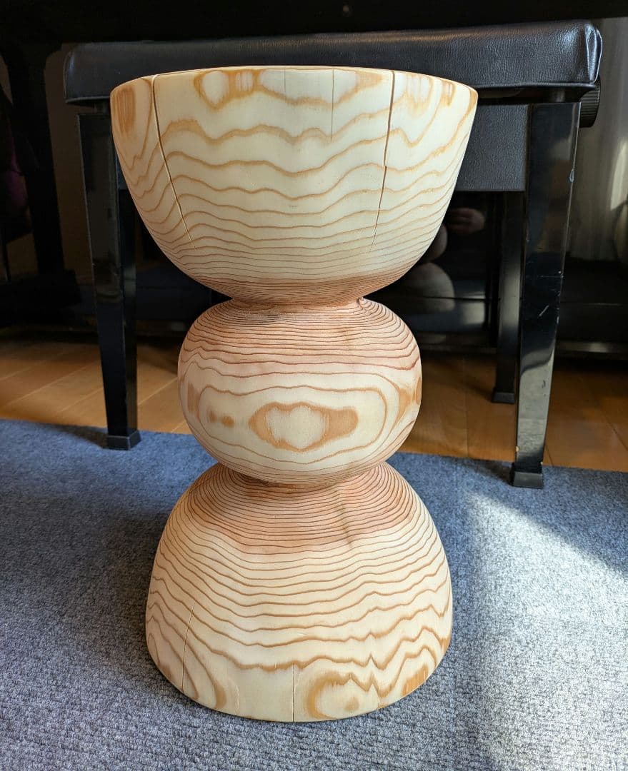 杉　丸太　椅子　スツール　テーブル　高さ約38㎝