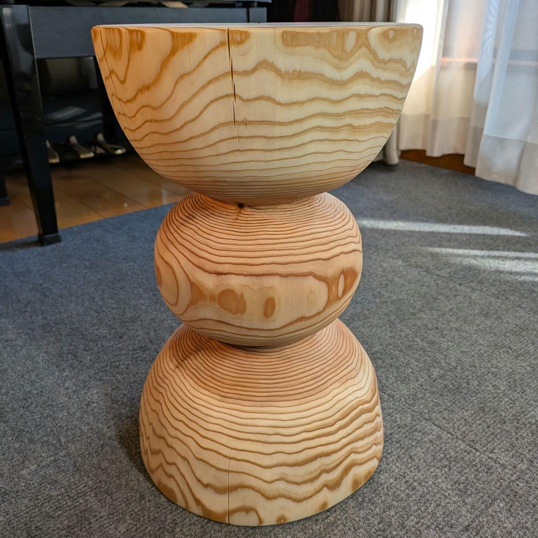 杉　丸太　椅子　スツール　テーブル　高さ約38㎝