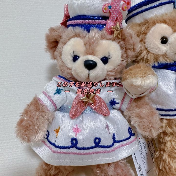 ディズニーシー20周年 ダッフィー シェリーメイ ぬいぐるみバッジ ぬい