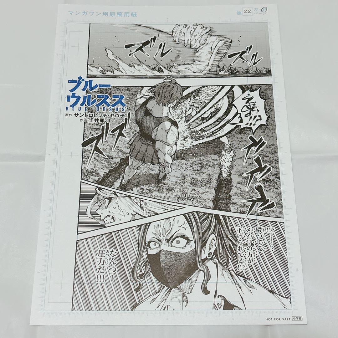 【超希少!!】ブルーウルスス 1巻 一勝千金 反則 非売品 複製原画