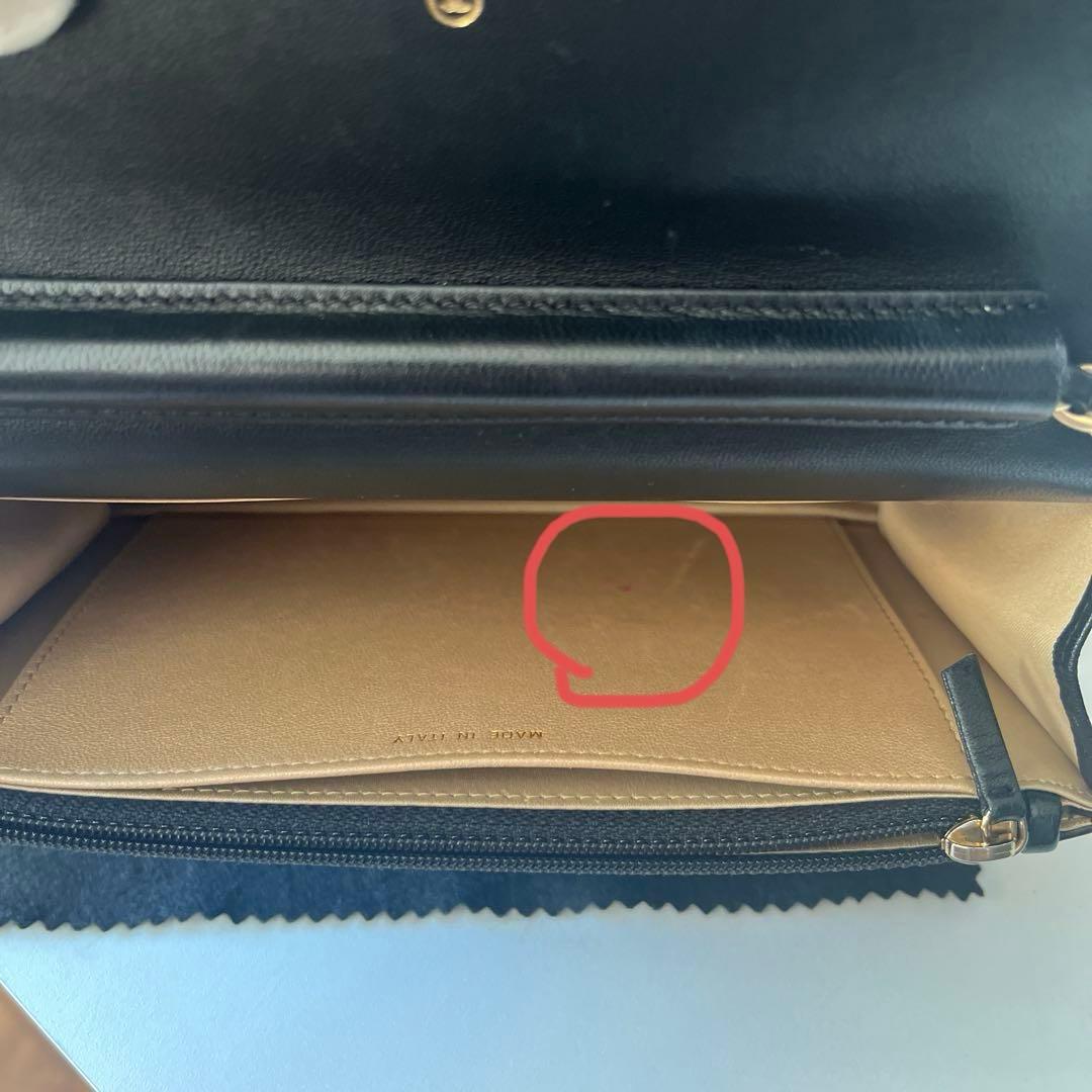 【匂いなし】シャネル/チェーンウォレット/カメリア/ギャランティカード付/表参道