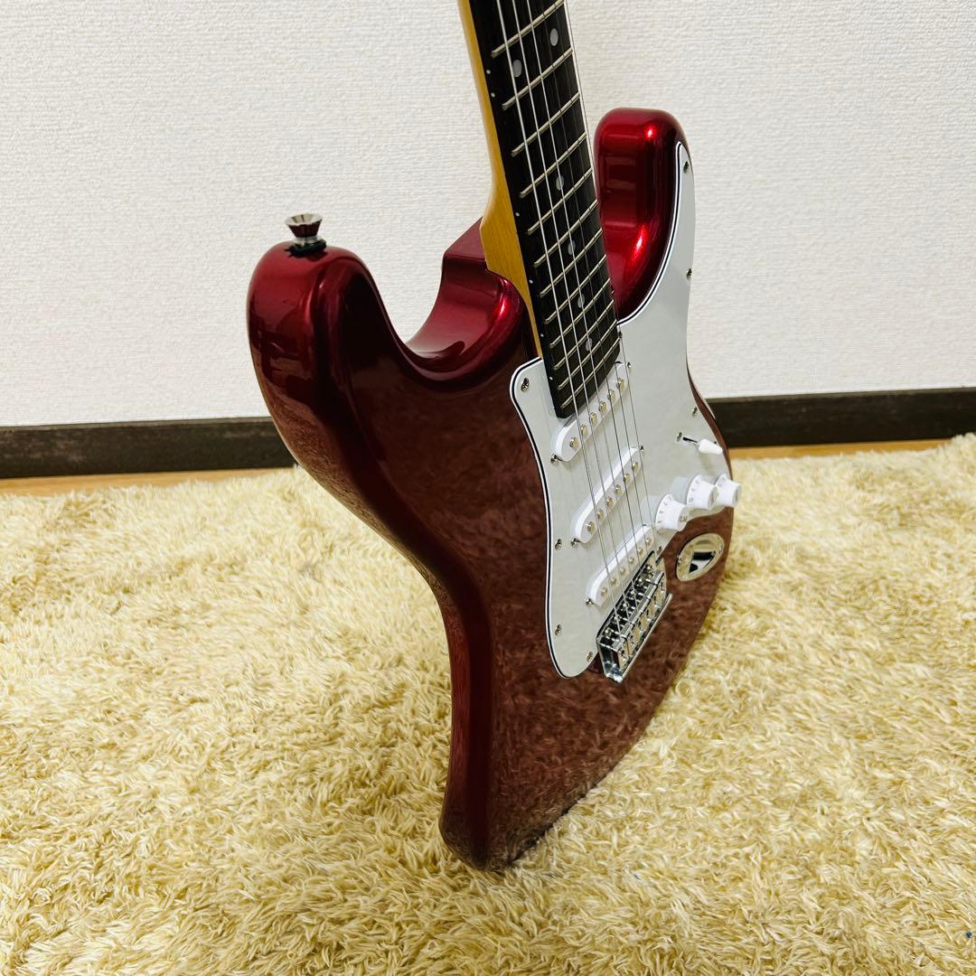美品】PHOTOGENIC フォトジェニック エレキギター 赤 レッド ST - メルカリ