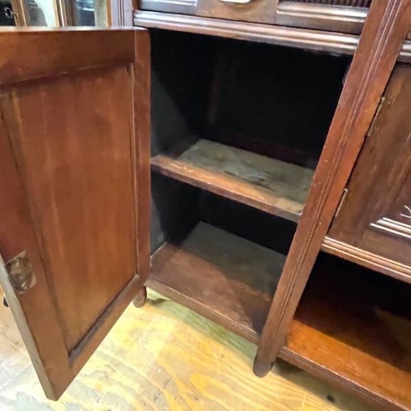 関西限定 送料別 アンティーク ミラー付きサイドボード 飾り棚