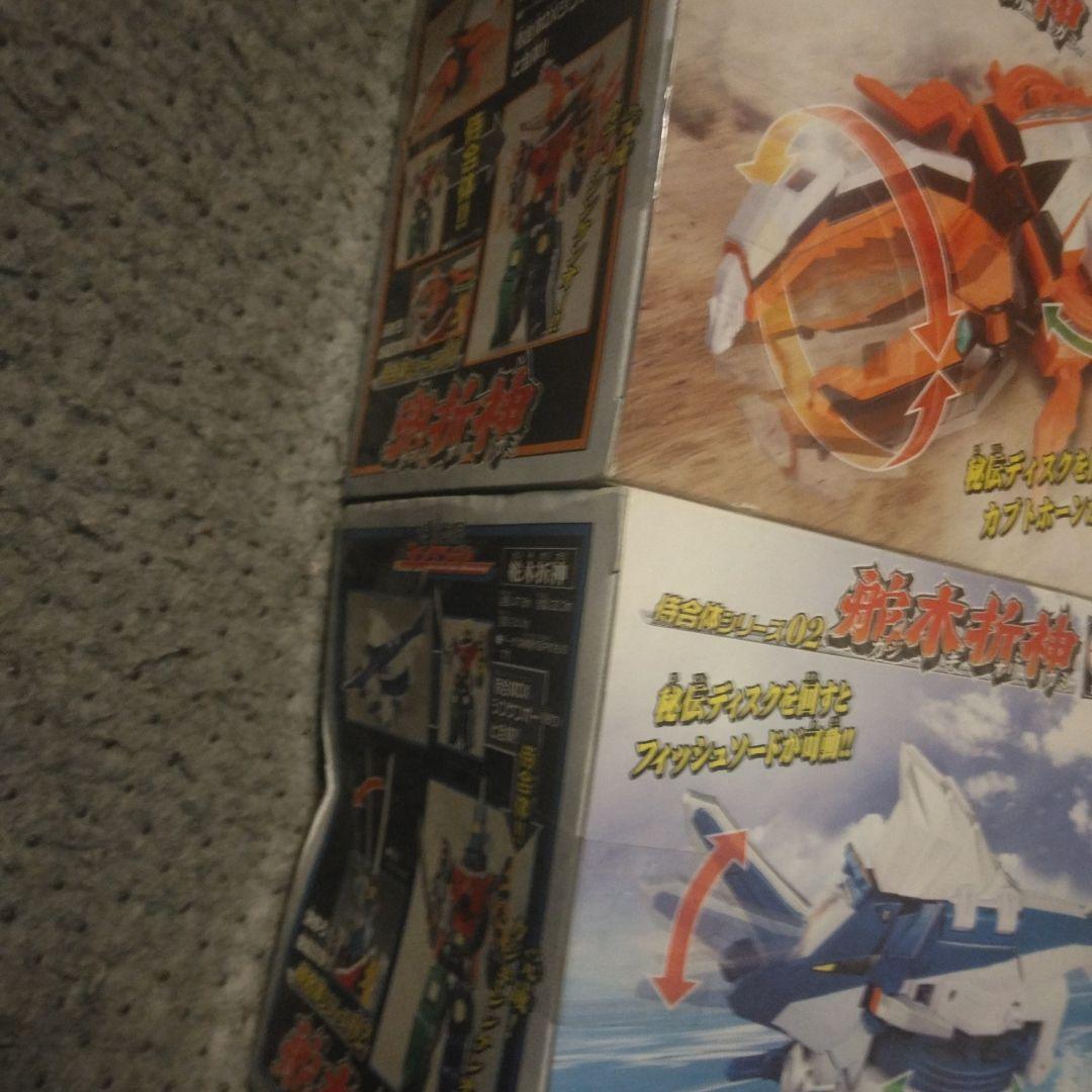 新品未開封 シンケンジャー 侍合体シリーズ 兜折神 カジキ折神 2体セット