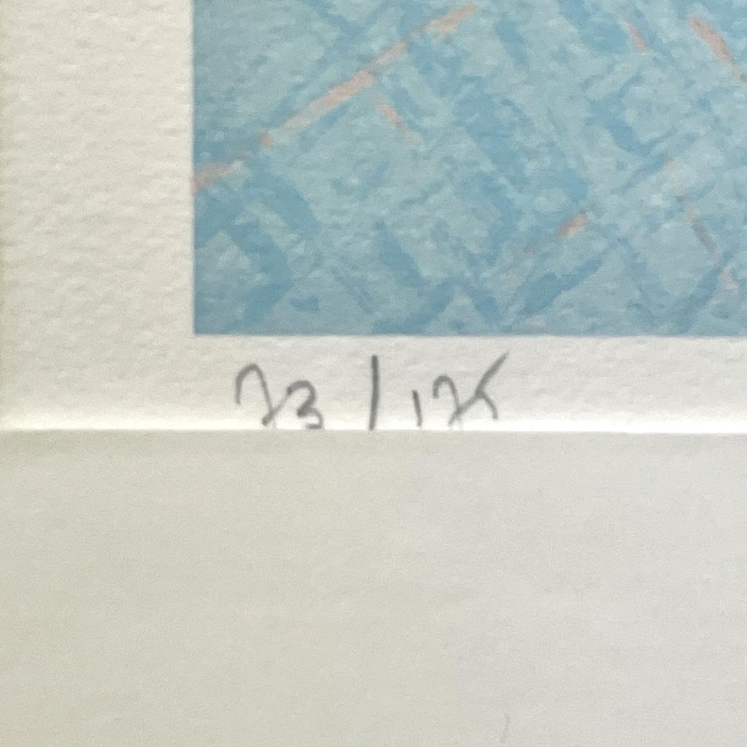 美品 真作保証 アンドレ・ブーリエ『ヨットハーバー』大判リトグラフ
