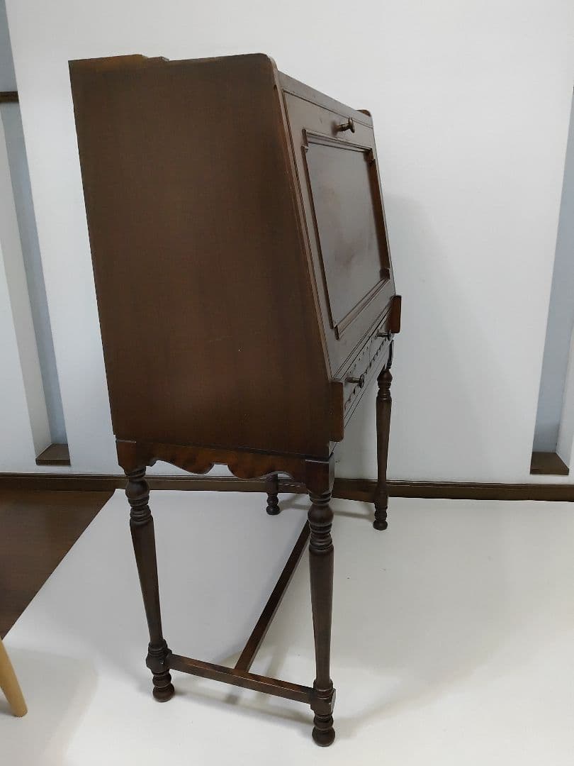 希少 神戸洋家具 メープル不二屋 ライティングビューロー マホガニー