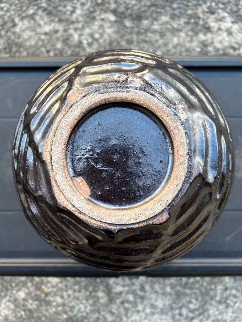 花器 花瓶 花入 壺 陶器 モダン アート 丸 円 昭和レトロ アノニマス