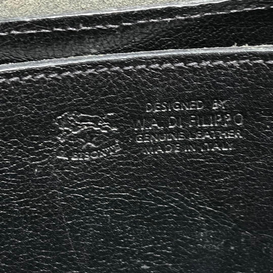 ILBISONTE イルビゾンテ　ブラック　レザー　ショルダーバッグ