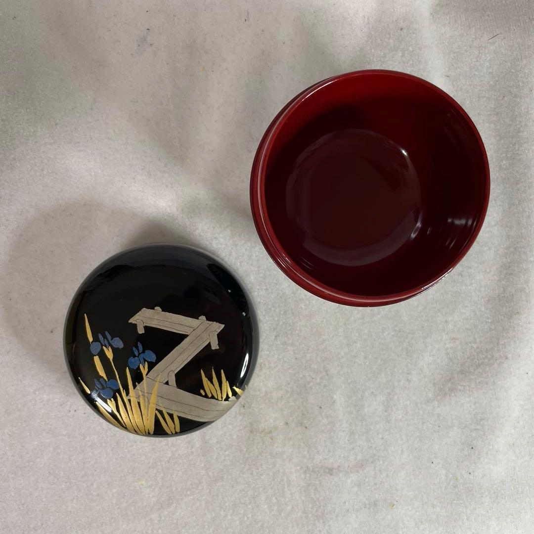 茶道具 八橋蒔絵 黒内朱中棗 2025年最新】Yahoo!オークション -棗 蒔絵