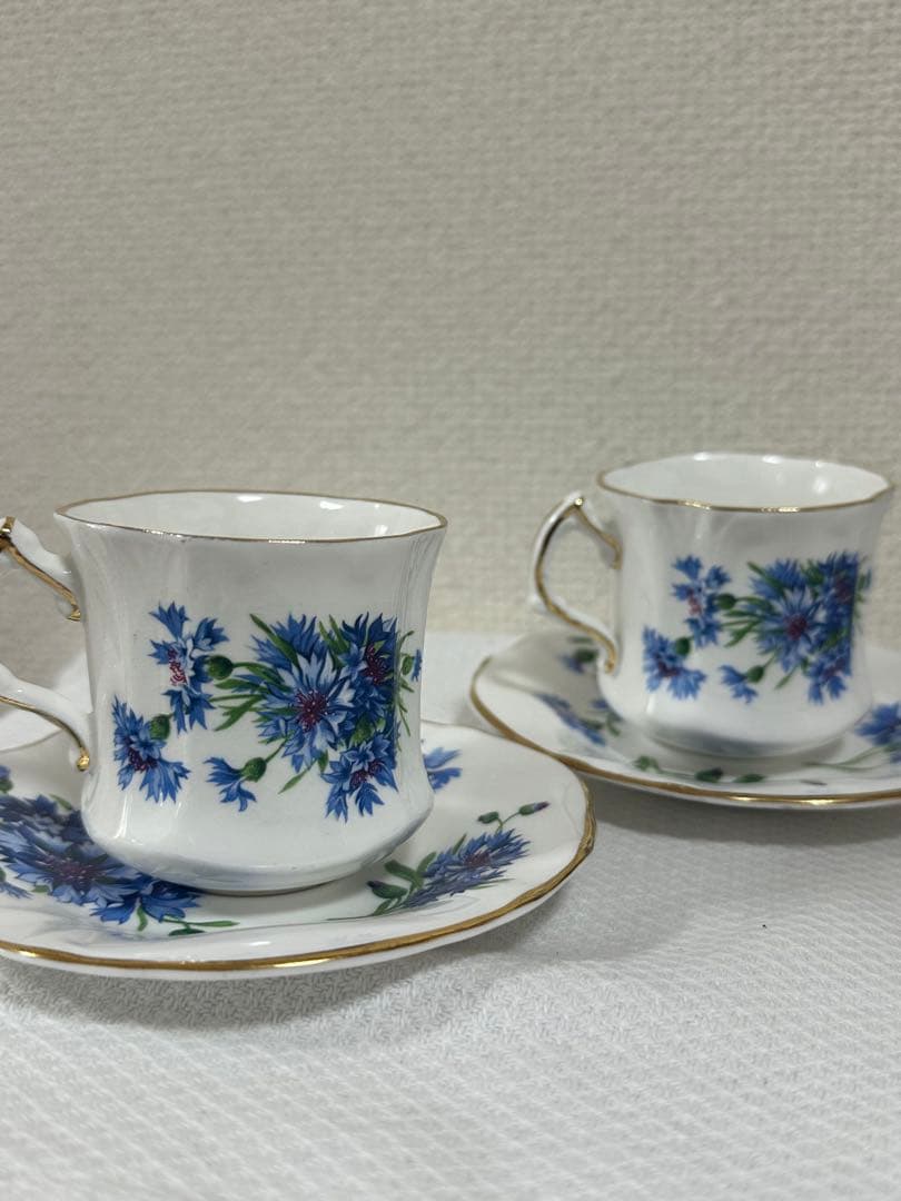 イギリス ハマースレイ バイオレットカップ＆ソーサー 2客