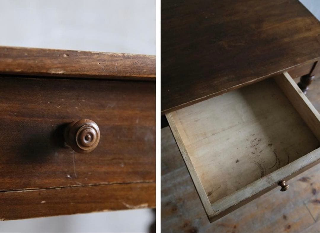 フランスアンティーク　木製　テーブル