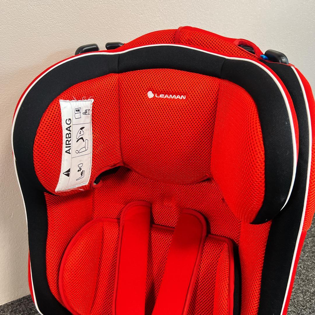 美品】LEAMAN カイナ ジュニアシート 赤 LEAMAN リーマン