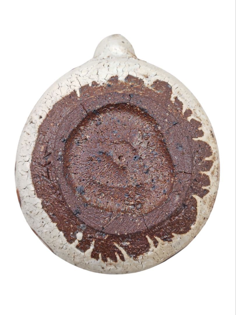 唐津焼 【中川自然坊】『粉引 唐津 片口 鉢』 幅約２４cm 在印 桐共箱 鉢