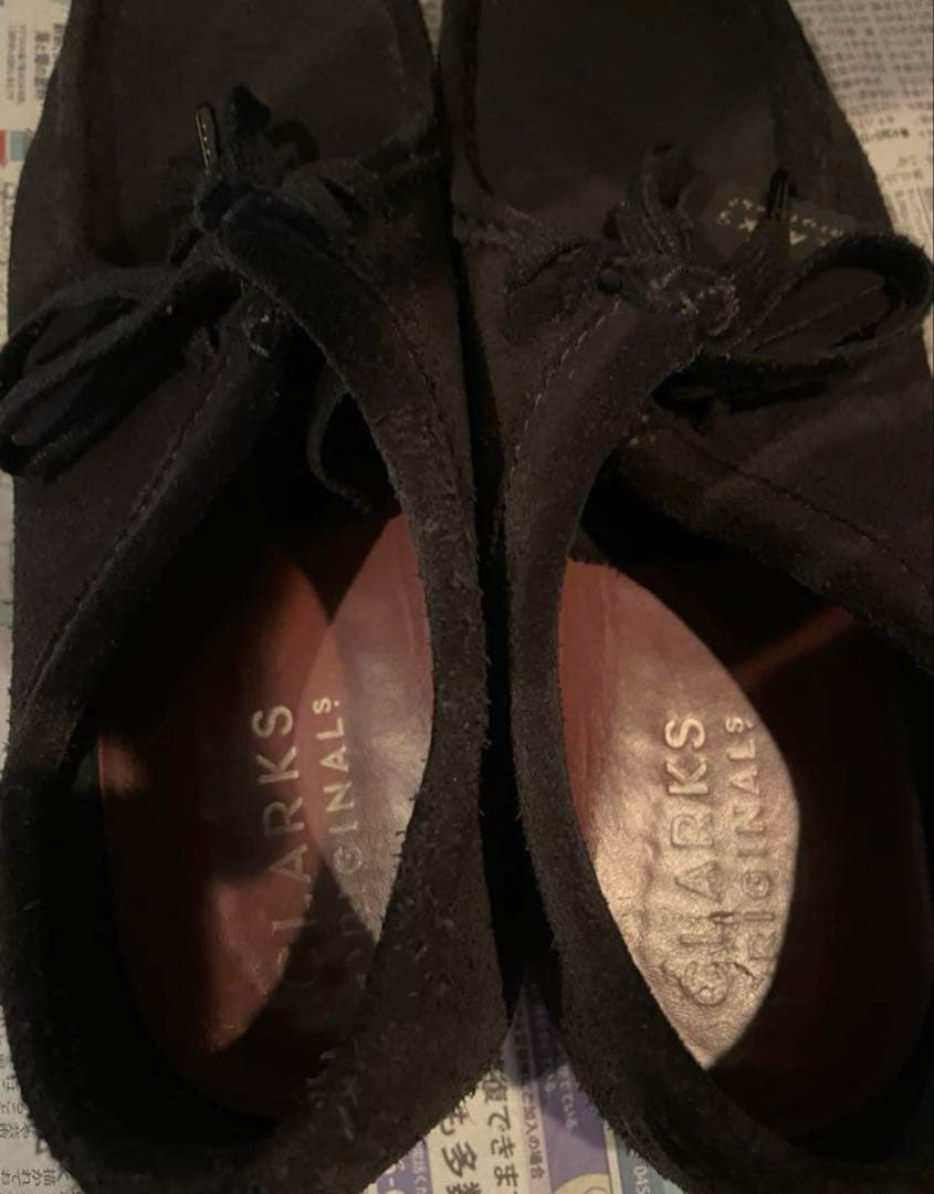 Clarks（クラークス）　ワラビー　ローカット　ブラック