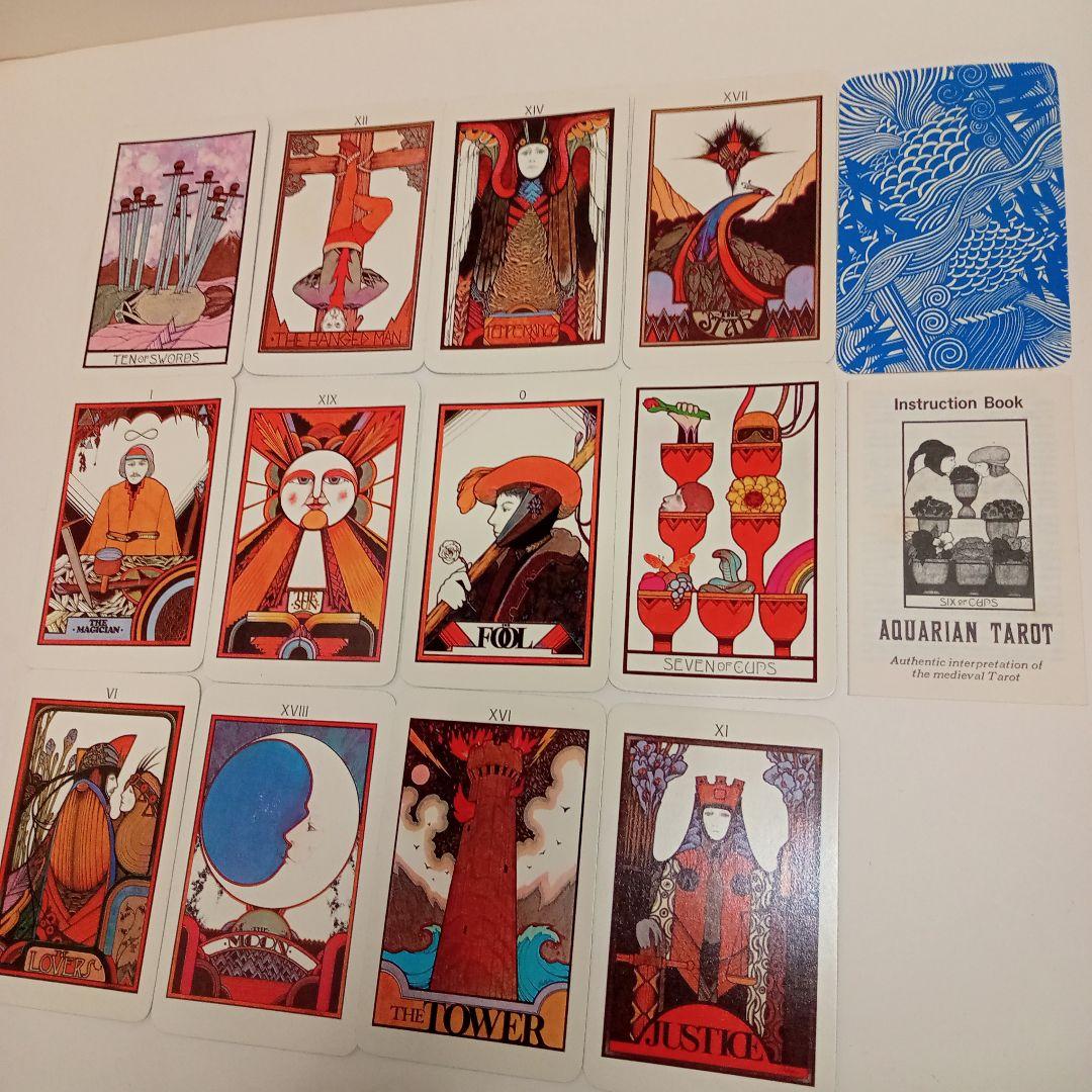 Vintage 1970 Aquarian Tarot AQUARIAN TAROT 1970ビンテージ MORGAN