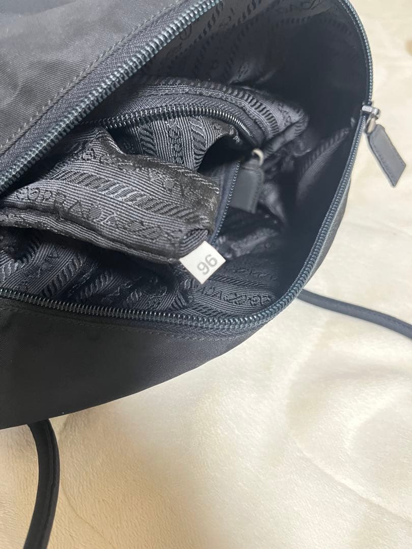 PRADA 黒 ナイロン ショルダートートバッグ