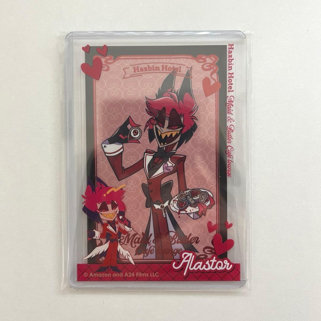 ハズビンホテル アラスター アニカフェ 箔押しカード デコケース