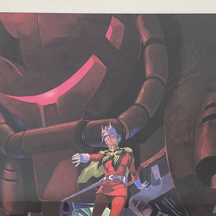 ★573 安彦良和 The origin サイン入 「機動戦士ガンダム」複製原画
