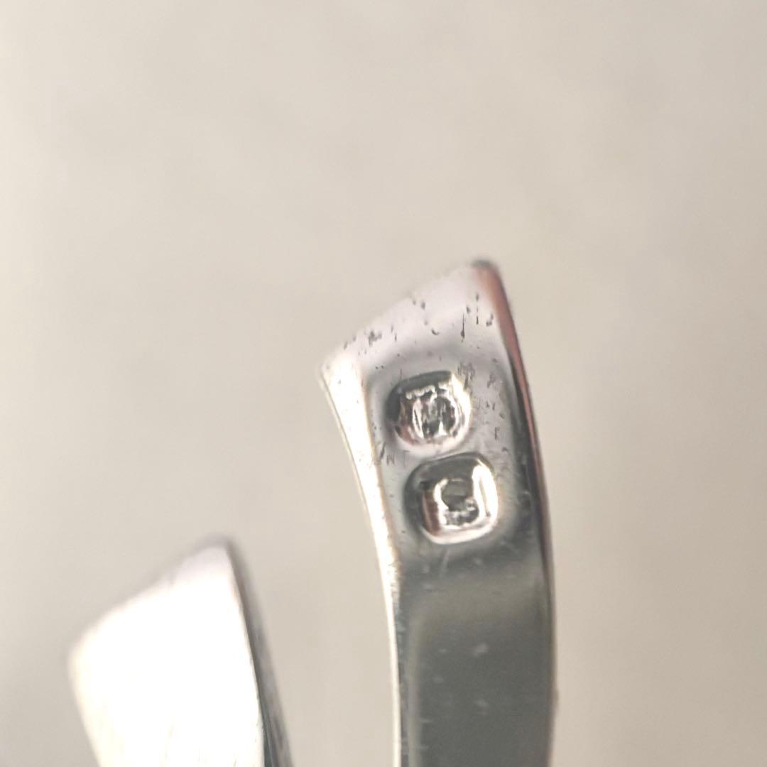 248【ミキモト】シルバー パール ブローチ リボン 花束