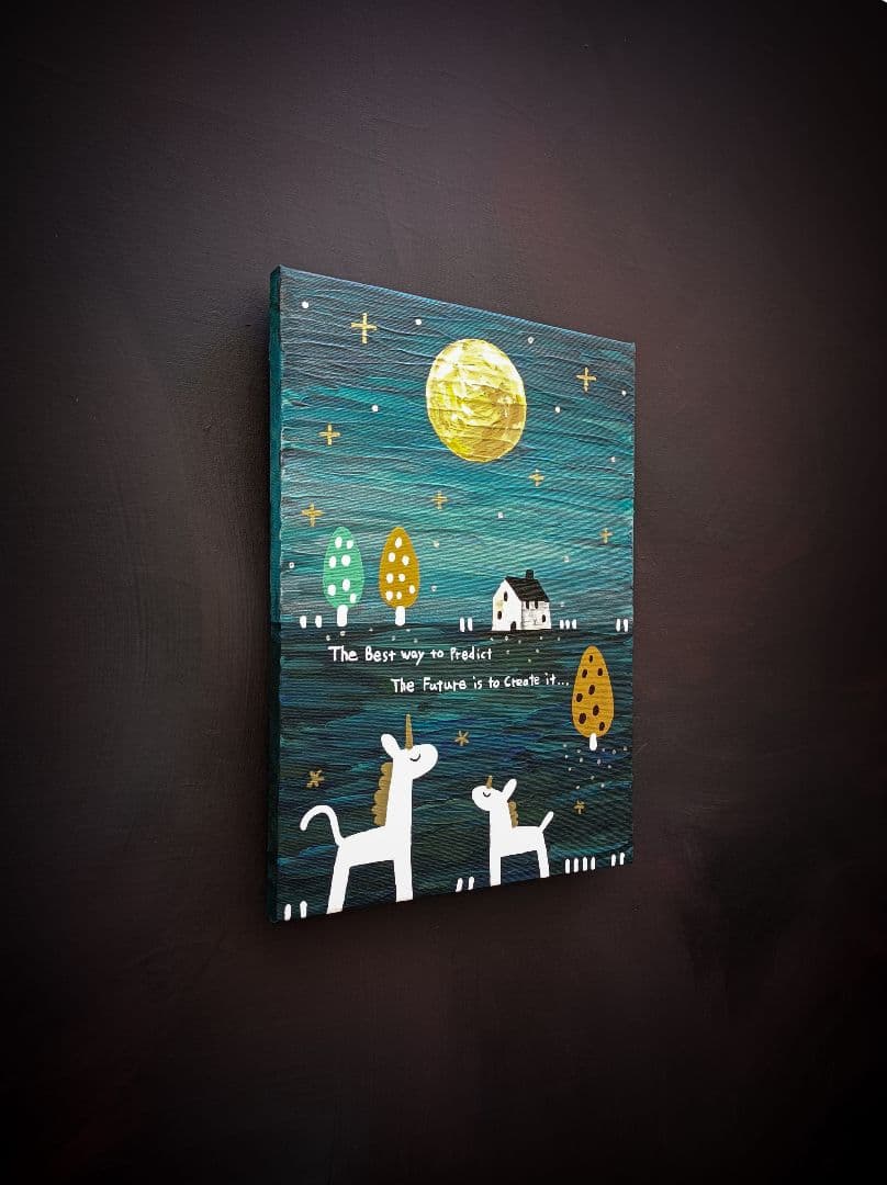 ✿月野乃亜 新年限定 Unique作品 F4／333×242mm 現代アート