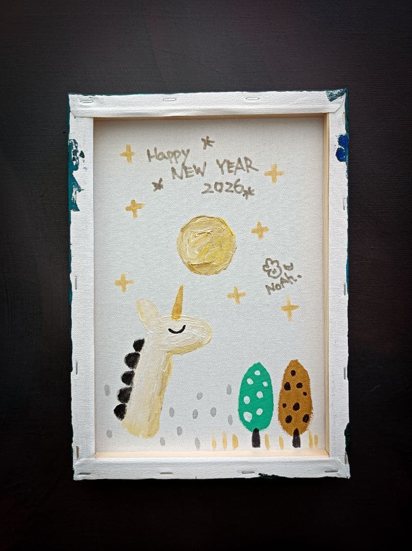 ✿月野乃亜 新年限定 Unique作品 F4／333×242mm 現代アート