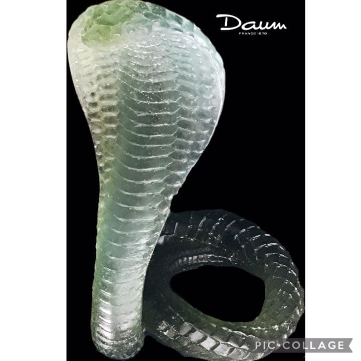 コブラ緑ドームフランスドームナンシーエミール・ガレ蛇クリスタル