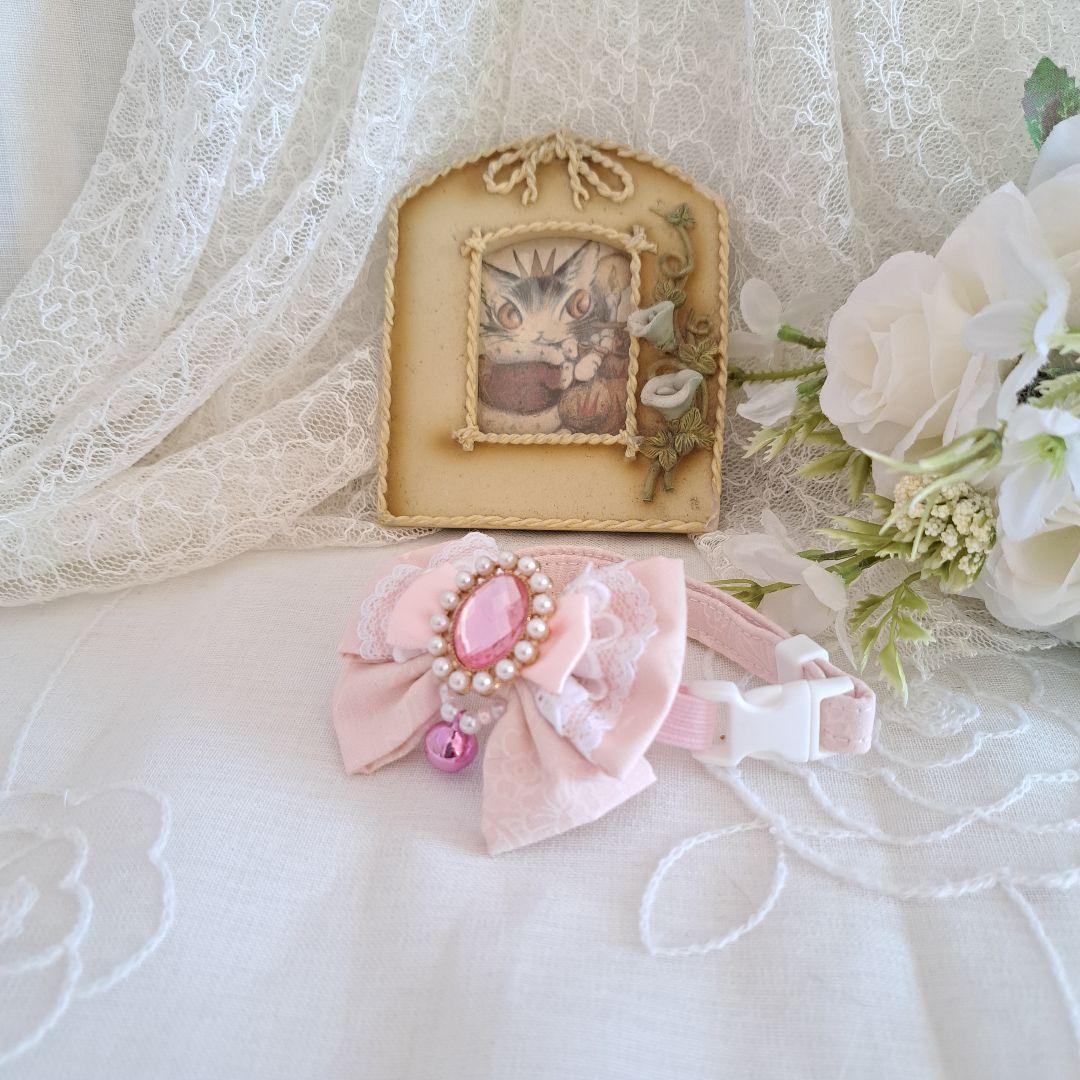 ゴスロリ風スタイ(ブラック)わんちゃん猫ちゃん用 ゴスロリコスプレ系