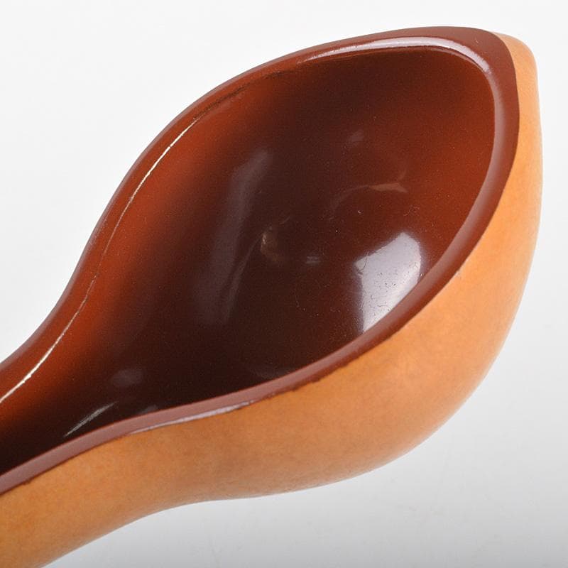 茶道具　塗師　七代駒沢利斎　春舟作　瓢内塗物　瓢杓　柄杓　共箱　M　R7356