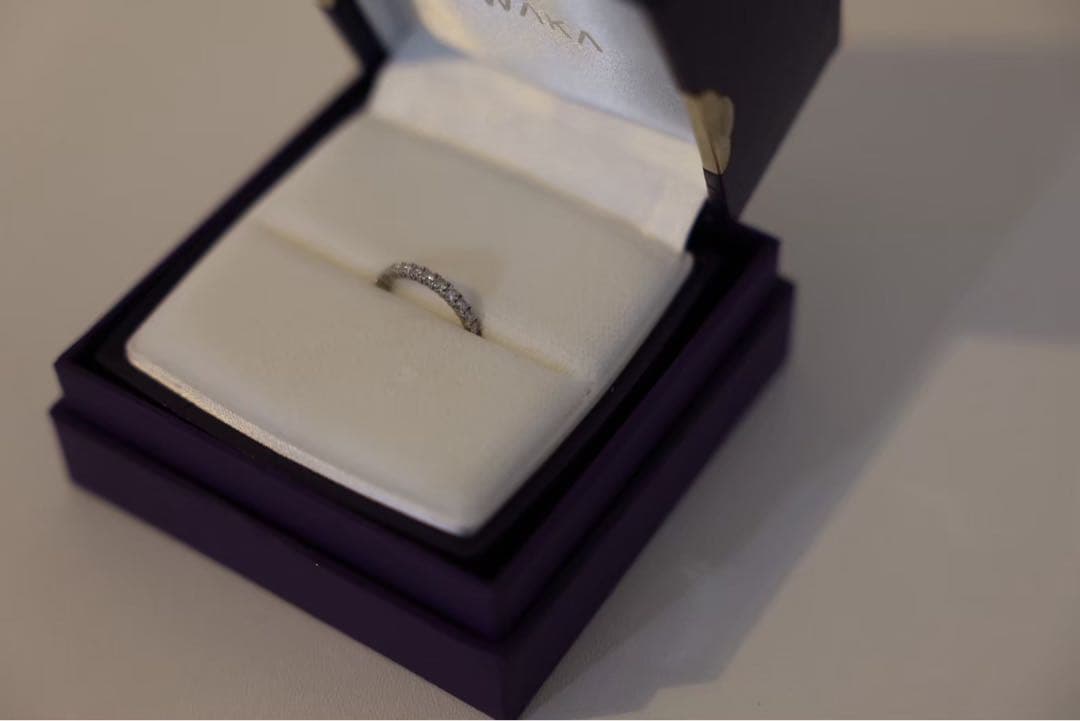 【NIWAKA 俄】久遠 KUON ハーフエタニティリング Pt950