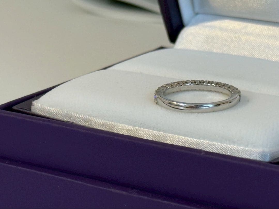 【NIWAKA 俄】久遠 KUON ハーフエタニティリング Pt950