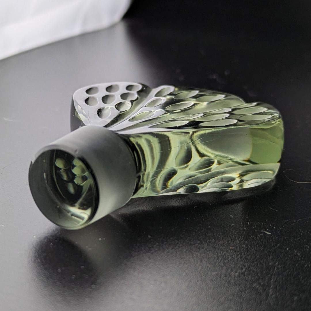 魔法のようなブルーグレー☆ラリック ミラベル かぼちゃ 13㎝ 香水瓶